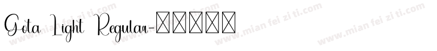 Gota Light Regular字体转换